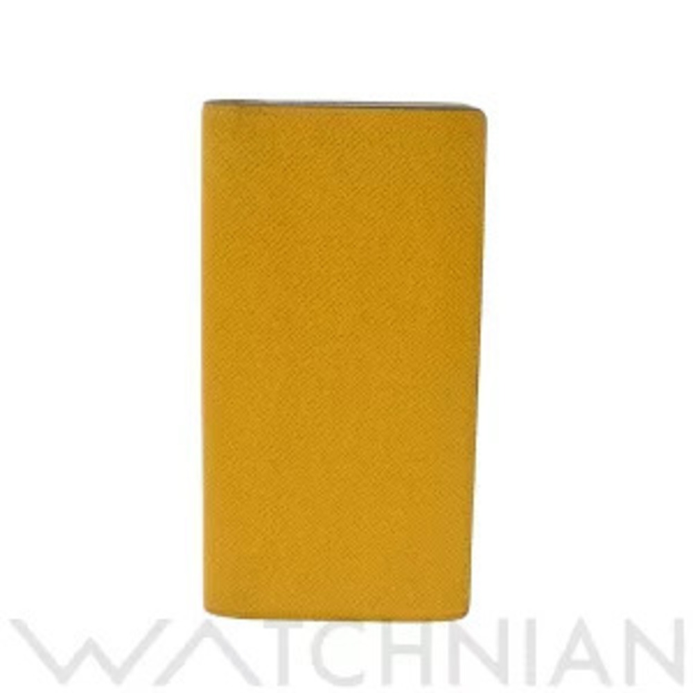 Louis Vuitton Taiga Portefeuille Brazza Jaune Leather Long Wallet